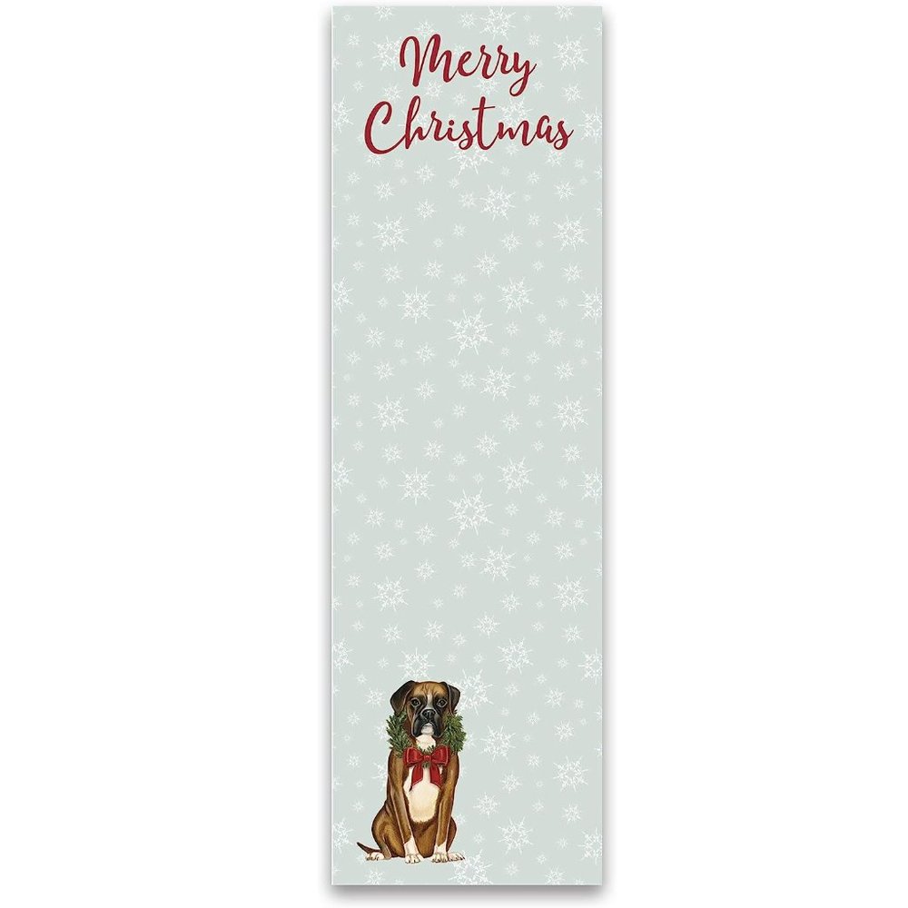 Primitives by Kathy - Magnetic List Notepad - Merry Christmas Boxer